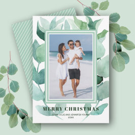 Watercolor Grüne Weihnachten Foto