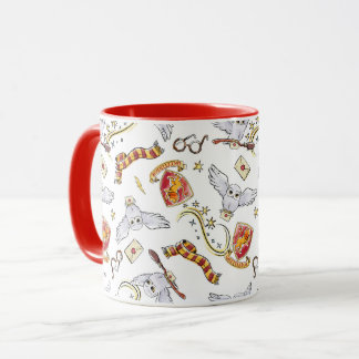 Watercolor GRYFFINDOR™ Hedwig-Muster Tasse