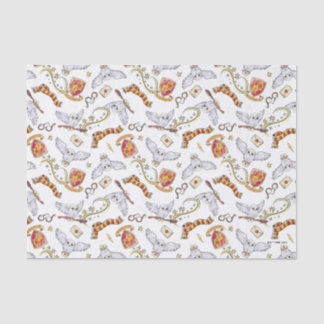 Watercolor GRYFFINDOR™ Hedwig Pattern Seidenpapier