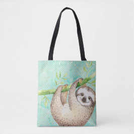 Watercolor Happy Sloth