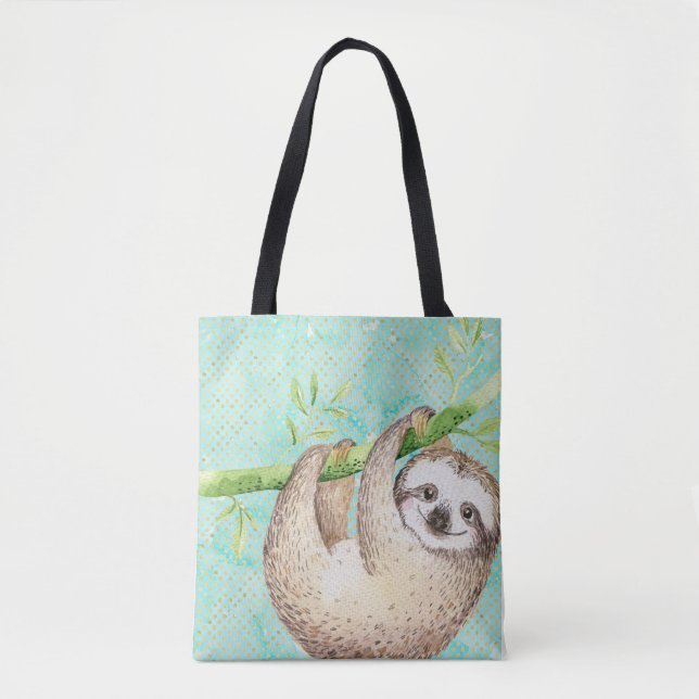 Watercolor Happy Sloth (Vorderseite)