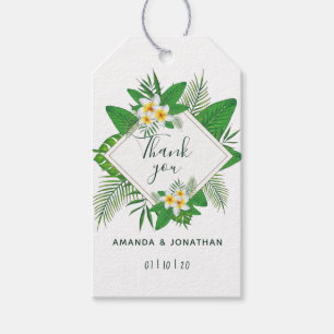 Watercolor Hawaiian Aloha Luau Wedding Guest Favor Geschenkanhänger
