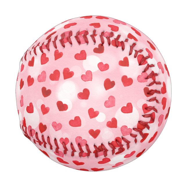 Watercolor Heart Art (1) Baseball (Vorne Rechts)