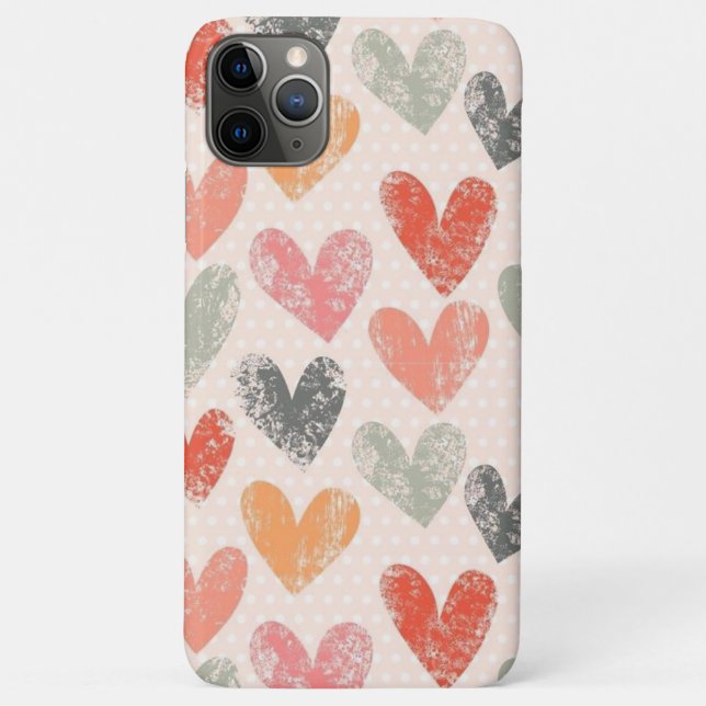 Watercolor HEARTS Case-Mate iPhone Hülle (Rückseite)