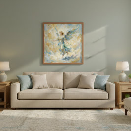 Watercolor Heavenly Angel Poster