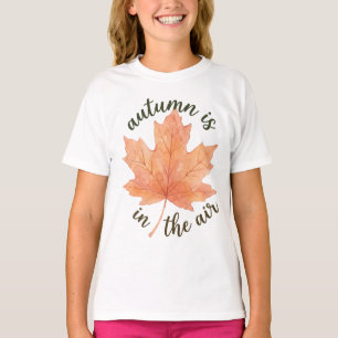 Watercolor Herbst-Ahornblatt - Herbst ist in der L T-Shirt