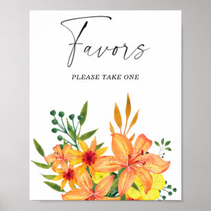 Watercolor-Hochzeitsgeschenke bitte nehmen Sie ein Poster