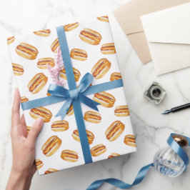 Watercolor Hot Dog Wrapping Paper - Kids GRILLEN C Geschenkpapier