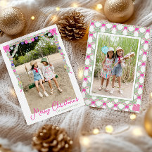 Watercolor-Hot-Pink-Schleifen-Girlande-Weihnachtsf