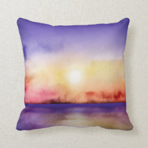 Watercolor-hübscher Sonnenuntergang alle Wahlen