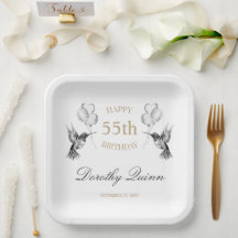 Watercolor Hummingbird Ballon Geburtstagsparty