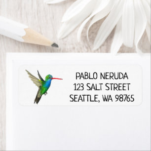 Watercolor Hummingbird CUSTOM Mailadresse