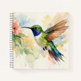 Watercolor Hummingbird Notizbuch