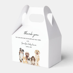 Watercolor-Hund-Baby-Party lustige Party Geschenkschachtel