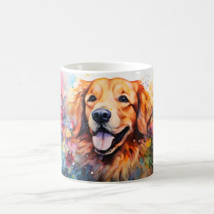 Watercolor Hunde Mug Wrap Verwandlungstasse