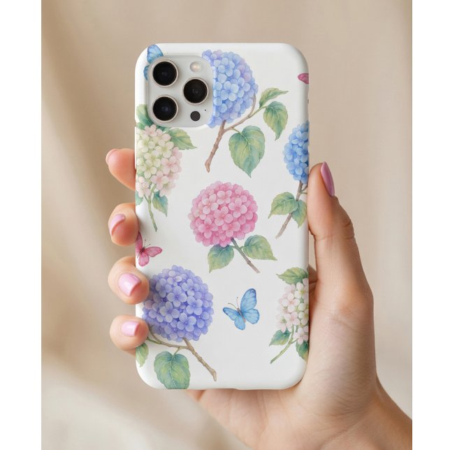 Watercolor Hydrangea Floral Case-Mate iPhone Hülle (Von Creator hochgeladen)