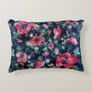 Watercolor illustration. Seamless pattern. Bouquet Dekokissen