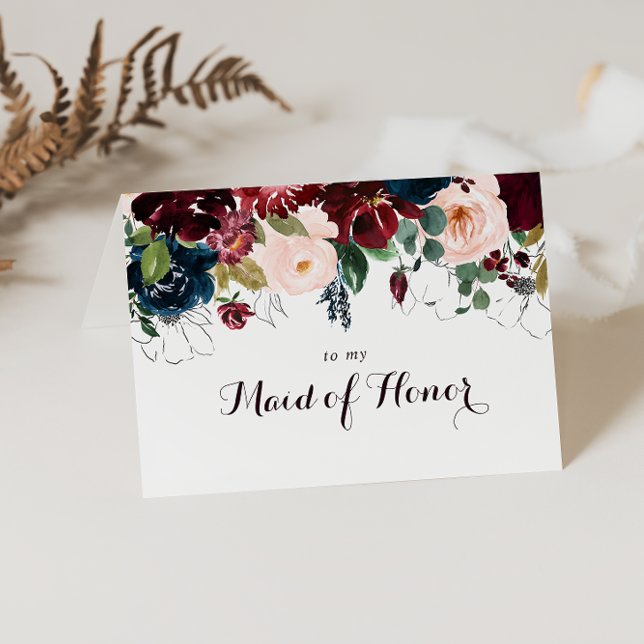 Watercolor Illustriert Fall Brautparty Vielen Dank Dankeskarte (Von Creator hochgeladen)