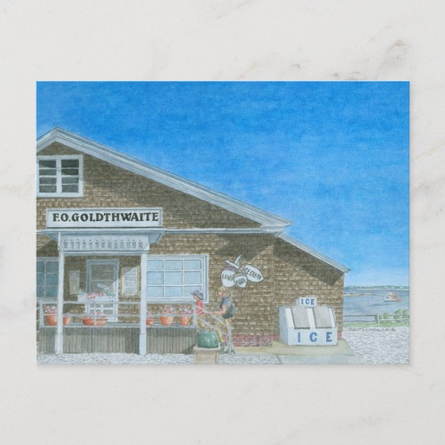 Watercolor im Hauptspeicher Postkarte (Vorderseite)