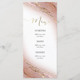 watercolor ink marble Menu Menükarte