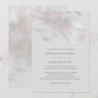 Watercolor Iris Wedding Einladung