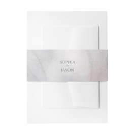 Watercolor Iris Wedding Einladungsbanderole