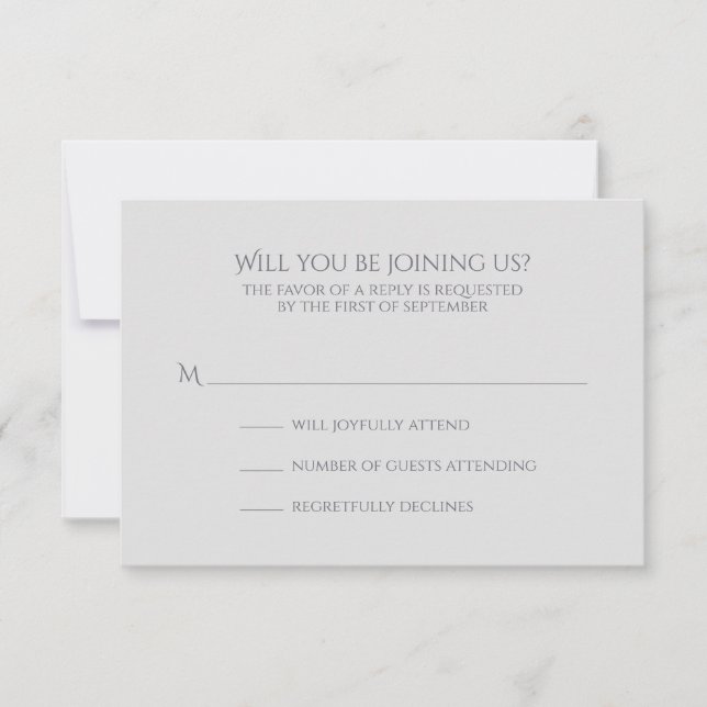 Watercolor Iris Wedding RSVP Karte (Vorderseite)