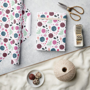Watercolor Irreguläre Polka Dots Muster Wrapping P Geschenkpapier