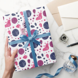 Watercolor Irreguläre Polka Dots Muster Wrapping P Geschenkpapier