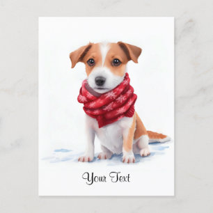 Watercolor Jack Russell Terrier Puppy Dog Postkarte