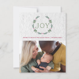 Watercolor Join Wreath Christmas Card Feiertagskarte