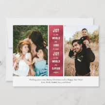 Watercolor Joy Christmas Weihnachtskarte
