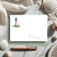 Watercolor Jupiter Lighthouse Vielen Dank für Ihre