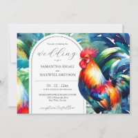 Watercolor Key West Florida Hochzeitseinladungen