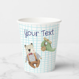 Watercolor kids toys pappbecher