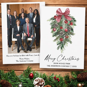 Watercolor Kiefern Unternehmen Foto Weihnachten