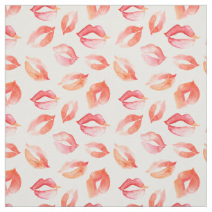 Watercolor Kisses Stoff
