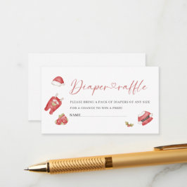 Watercolor kleiner Stern Santa Baby Dusche Winzer Begleitkarte