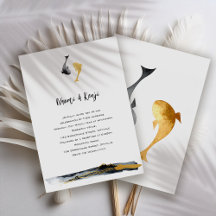 Watercolor-Koi-Fisch-Folie-Hochzeit