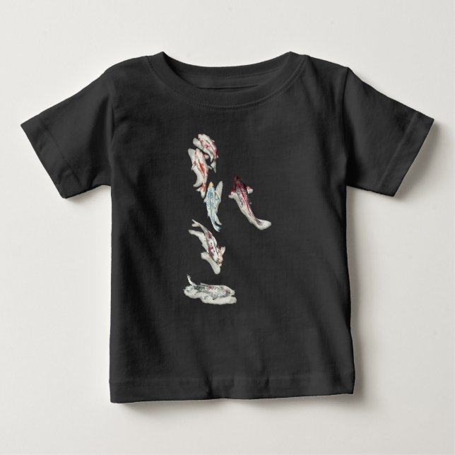 Watercolor Koi Fish Baby T-shirt (Vorderseite)