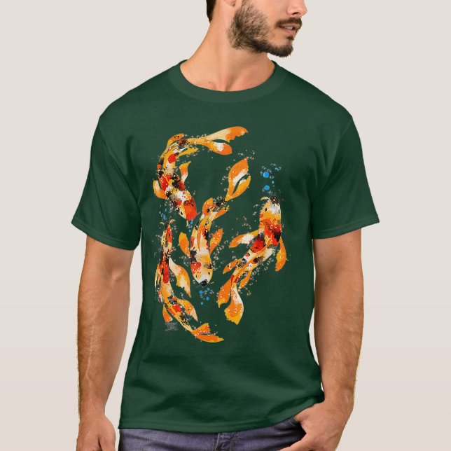 Watercolor Koi Fish T-Shirt (Vorderseite)