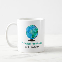 Watercolor-Kugel-personalisierter Schulvorsteher Kaffeetasse