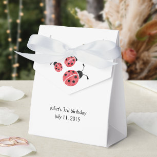 Watercolor Ladybug Geburtstagsparty Gefälligkeitsb Geschenkschachtel