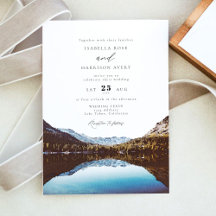 Watercolor Lake Tahoe Nationalpark Wedding