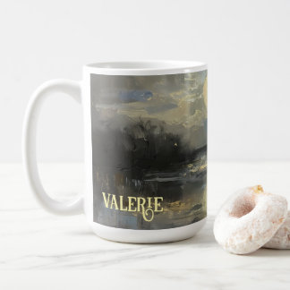 Watercolor Landscape Custom Name Mug Kaffeetasse