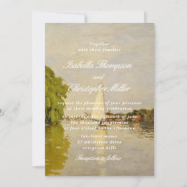 Watercolor Landscape Wedding Invitation Einladung