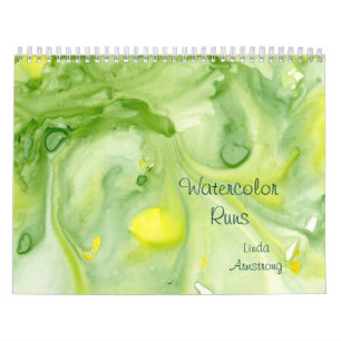 "Watercolor lässt" abstrakten feine Kunst-Kalende Kalender