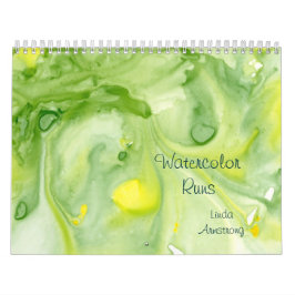 "Watercolor lässt" abstrakten feine Kunst-Kalender Kalender