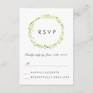 Watercolor Laurel UAWG RSVP Karte