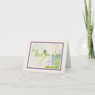 Watercolor Lavender Vielen Dank Dankeskarte